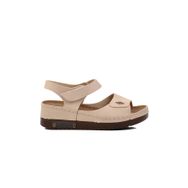 Ayakmod 07-109 RR Bej Kalın Taban Kadın Anatomik Sandalet