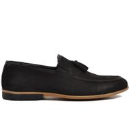 Ayakmod 7105 Siyah Nubuk İçi Dışı Erkek Loafer Ayakkabı