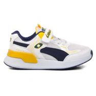 Ayakmod 729-F Beyaz Lacivert Sarı Unisex Çocuk Spor Ayakkabı