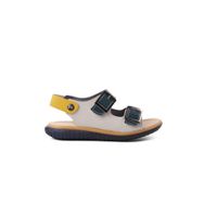 Ayakmod ŞNG 1530-F Lacivert Nubuk-Sarı-Krem Erkek Çocuk Sandalet