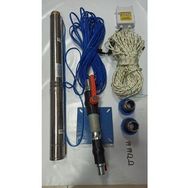 Aycı Mühendislik 4SDM12/8 2 Hp Alarko 20 mt Yassı Kablolu Panolu 40 mt Halatlı Çift Vanalı Akıtma Başlıklı Monofaze Takım Dalgıç Pompa
