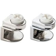 Ayder Metal Cam Raf Tutucu Pimli 5 mm Nikel 5 Adet Mobilya Hırdavatı