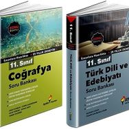 Aydın 11. Sınıf Edebiyat + Coğrafya Soru Bankası Seti 2 Kitap 2023