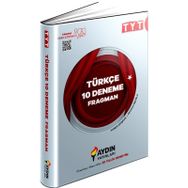 Aydın Yayınları Tyt Türkçe 10'lu Deneme
