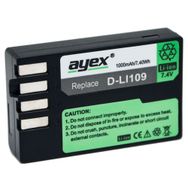 Ayex Pentax K-R- K-S1 K-S2- K-30- K-50- K-70- K500 için D-Li109 Ayex Batarya