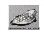 Ayfar Clio Symbol Thalia 09 Elektrikli Motorlu H4 Sol Far Sinyal
