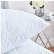 Ayhome 4 Adet Kapitoneli Sıvı Geçirmez Yastık Pamuklu Beyaz 50x70 cm Yastık Koruyucu Yastık Kılıfı Alezi