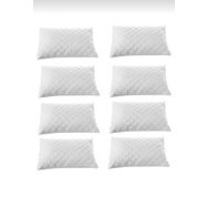 Ayhome 8 Adet 50x70 cm Pamuklu Kapitoneli Sıvı Geçirmez Beyaz Yastık Alezi Koruyucu Kılıfı