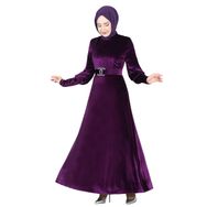 Ayşe Melek 2414 Mürdüm Abiye Kadın Elbise