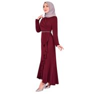 Ayşe Melek 2497 Bordo Abiye Kadın Elbise