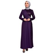 Ayşe Melek 2516 Mürdüm Abiye Kadın Elbise