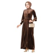 Ayşe Melek 2533 Kahverengi Abiye Kadın Elbise