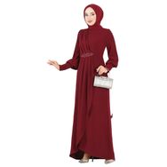 Ayşe Melek 2569 Bordo Abiye Kadın Elbise