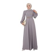 Ayşe Melek 2646 Gri Abiye Kadın Elbise