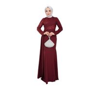 Ayşe Melek 2711 Bordo Abiye Kadın Elbise