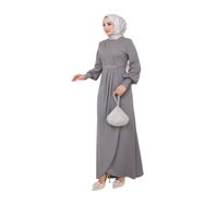 Ayşe Melek 2723 Gri Abiye Kadın Elbise