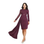 Ayşe Melek 2734 Mor Abiye Kadın Elbise
