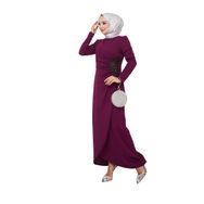 Ayşe Melek 2743 Mürdüm Abiye Kadın Elbise