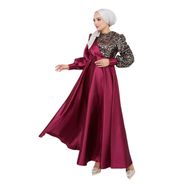 Ayşe Melek 2755 Bordo Abiye Kadın Elbise