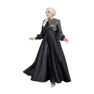 Ayşe Melek 2755 Siyah Abiye Kadın Elbise