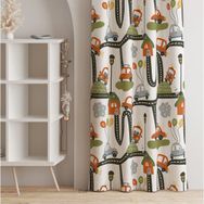 Ayshome Arabalı 140x270 cm Çocuk Odası Perdesi