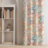 Ayshome Geometrik 140x270 cm Genç Odası Perdesi