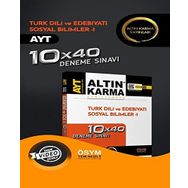 AYT Türk Dili ve Edebiyatı Sosyal Bilimler 1 10x40 Deneme Sınavı-Altın Karma Yayınları