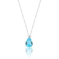 Azuris 925 Ayar Gümüş Aquamarine Gece Yıldızı Kolye