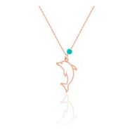 Azuris Silver ALK1377 Kadın Rose Gold 925 Ayar Gümüş Yunus Kolye