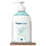 Baby İcon 500 ml Açık Mavi Saç ve Vücut Bebek Şampuanı