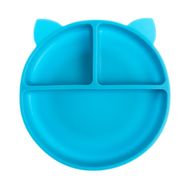 Baby Plus Vakumlu Silikon Mavi Mama Tabağı