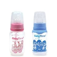 Baby Time Klasik Silikon Damak Uçlu 150 ml PP Biberon