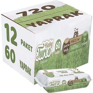 Baby Turco Doğadan 60 Yaprak 12 Paket Islak Mendil