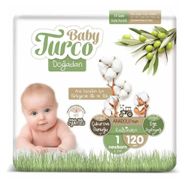 Baby Turco Doğadan No:1 Yenidoğan 120 Adet Bebek Bezi