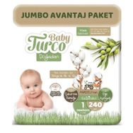 Baby Turco Doğadan No:1 Yenidoğan 240 Adet Bebek Bezi
