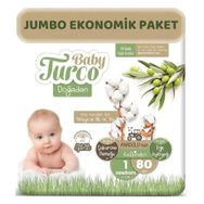 Baby Turco Doğadan No:1 Yenidoğan 80 Adet Bebek Bezi