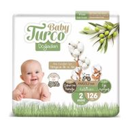 Baby Turco Doğadan No:2 Mini 126 Adet Bebek Bezi