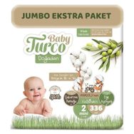 Baby Turco Doğadan No:2 Mini 336 Adet Bebek Bezi