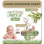 Baby Turco Doğadan No:2 Mini 84 Adet Bebek Bezi