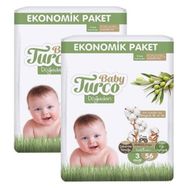 Baby Turco Doğadan No:3 Midi 112 Adet Bebek Bezi