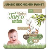 Baby Turco Doğadan No:3 Midi 68 Adet Bebek Bezi
