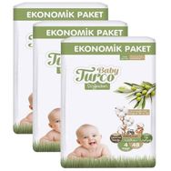 Baby Turco Doğadan No:4 Maxi 144 Adet Bebek Bezi