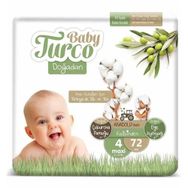 Baby Turco Doğadan No:4 Maxi 72 Adet Bebek Bezi