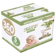 Baby Turco Doğadan No:5 Junior 360 Adet Bebek Bezi