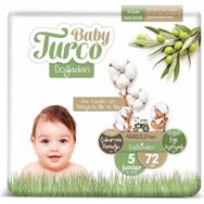 Baby Turco Doğadan No:5 Junior 72 Adet Bebek Bezi
