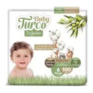 Baby Turco Doğadan No:6 Xlarge 100 Adet Bebek Bezi