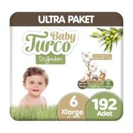 Baby Turco Doğadan No:6 Xlarge 192 Adet Bebek Bezi