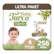 Baby Turco Doğadan No:6 XLarge 256 Adet Bebek Bezi