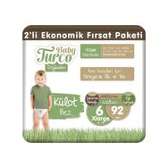 Baby Turco Doğadan No:6 XLarge 92 Adet Külot Bebek Bezi