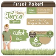 Baby Turco Doğadan No:6 XLarge Külot Bebek Bezi